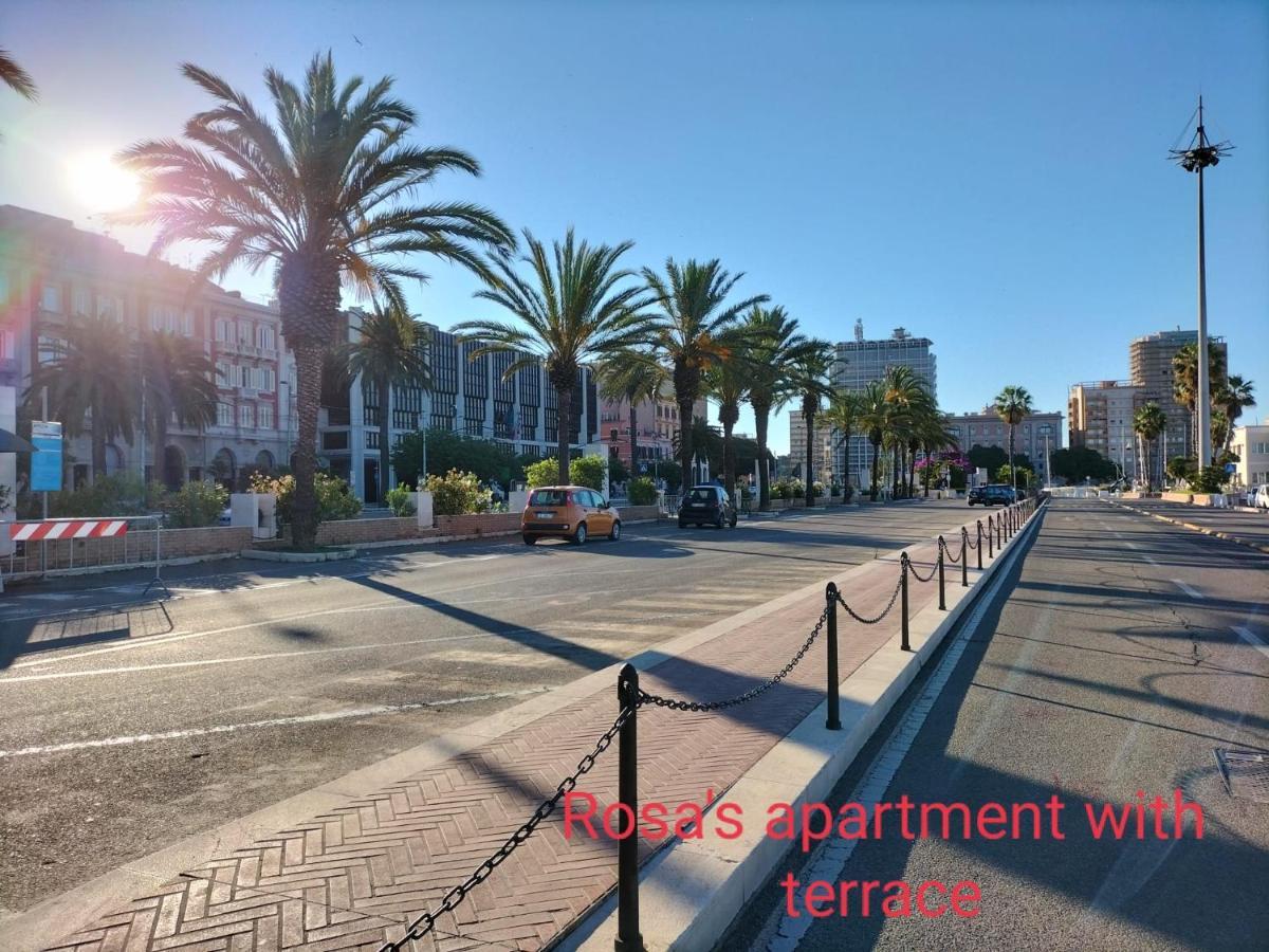 Rosa'S Apartment With Terrace Cagliari Dış mekan fotoğraf